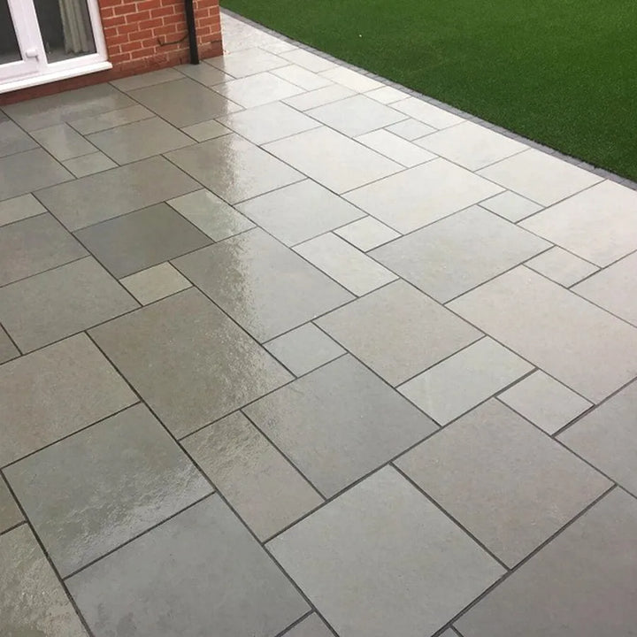 Kota blue limestone paving slabs