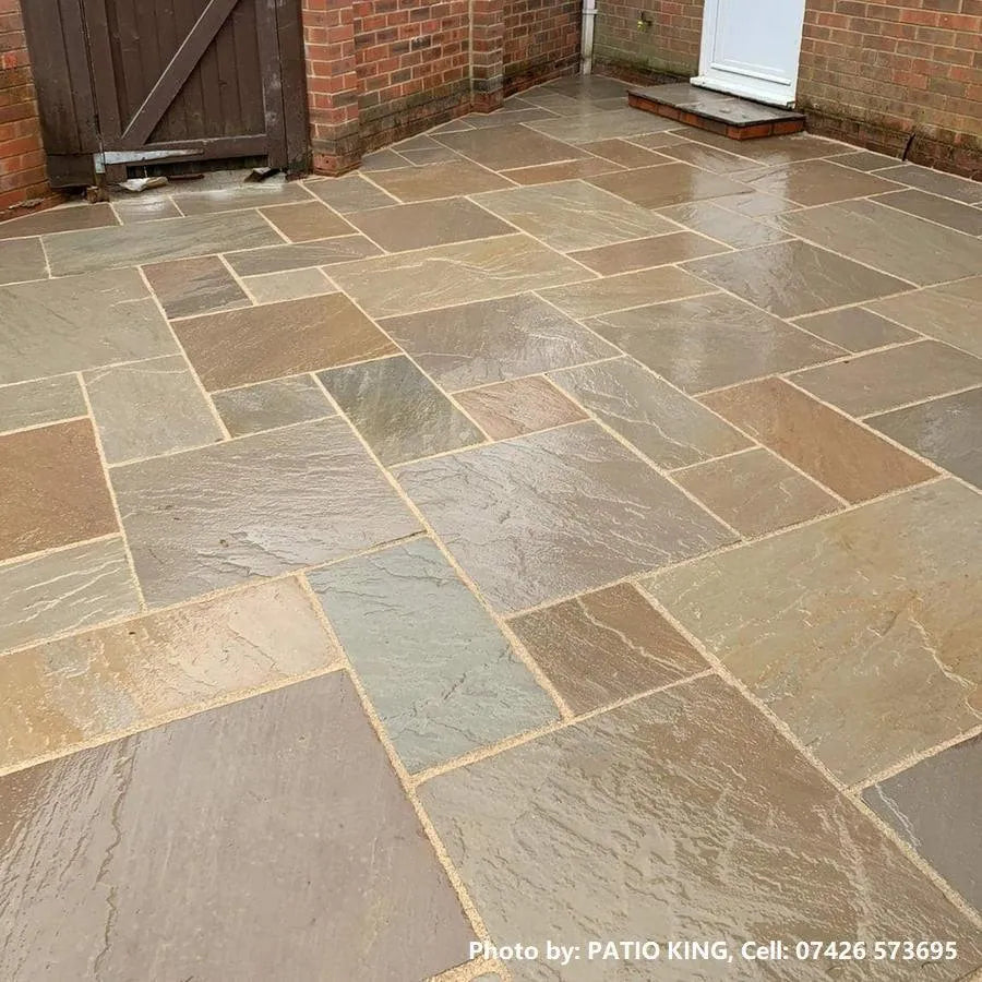 Raj Blend Sandstone Paving Patio 3 Sizes 22mm